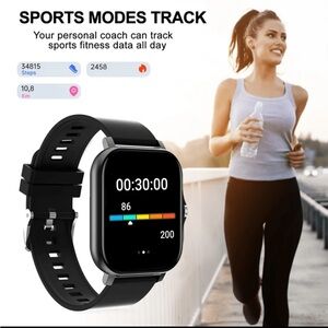 Smartwatch with Pink Band